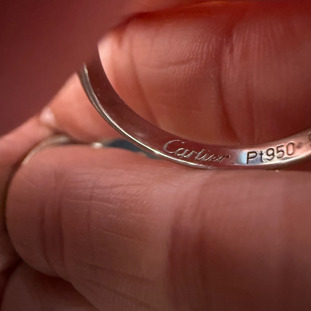 Cartier Platinum Ring size 5.25 - Picture 7 of 7